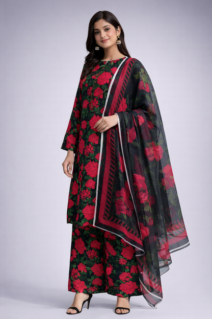 Red roses 3 pc